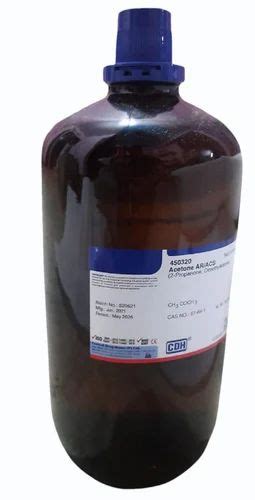 Cdh Acetone Ar Grade At Litre Laboratory Chemicals In New Delhi