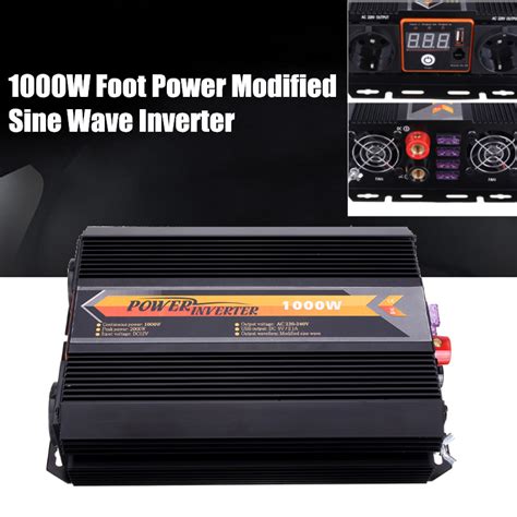 New 1000w 12v Dc To 220v Ac 240v Ac Portable Power Inverter Modified Sine Wave Inverter With