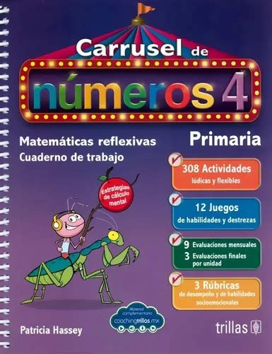 Carrusel De Números 4 Cuaderno De Trabajo Matemátic Trillas Envío gratis