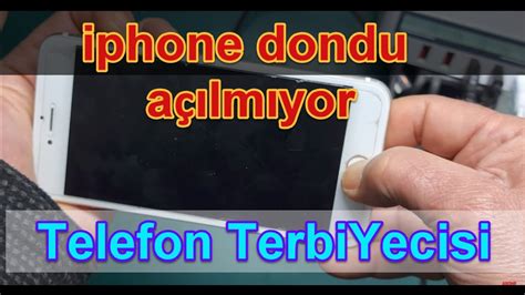 iPhone siyah ekran sorunu dondu açılmıyor YouTube