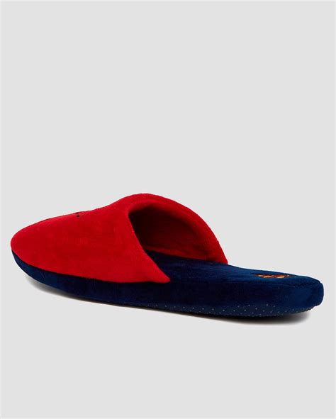 Riachuelo Pantufa Masculina Slipper Superman Azul Vermelho