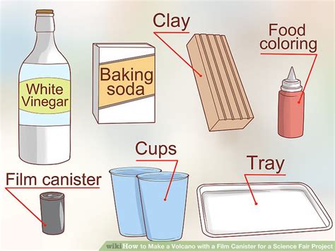 How to Make a Volcano with a Film Canister for a Science Fair Project