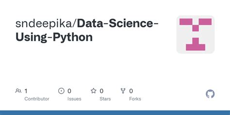 Github Sndeepikadata Science Using Python