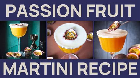 The Easiest Passion Fruit Martini Recipe Youtube