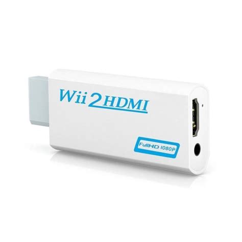 Adaptateur Wii Vers Hdmi Résolution Full Hd 1080p 1 Unité Convertisseur Pour Écran De Pc Ou De