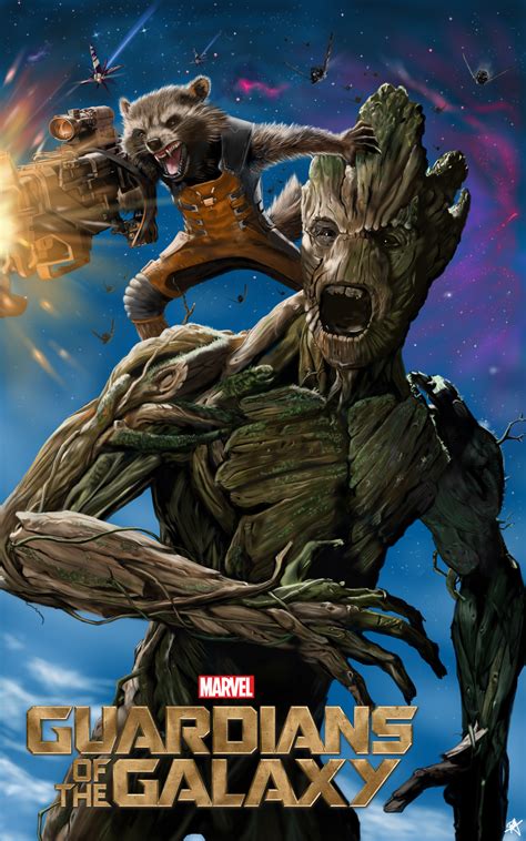 Guardians of the Galaxy Rocket and Groot by billycsk on DeviantArt