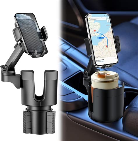 Amazon EEEKit Cup Holder Phone Mount For Car 2 In 1 Car Cup Phone