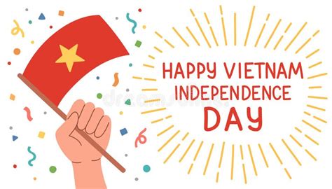 Ilustração Do Vetor Do Dia De Independência Do Vietnam Segundo De