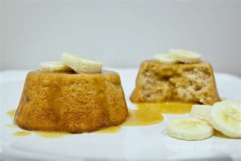 Gf Banana Puddings With Butterscotch Sauce The Naughty Dietitian