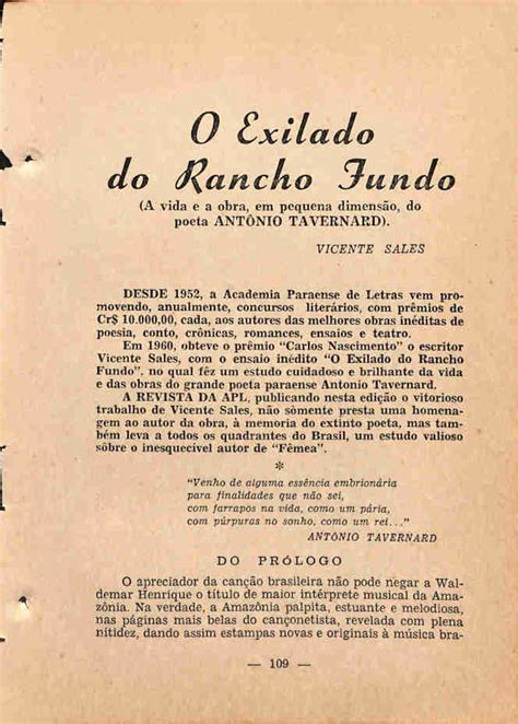 Revista Da Academia Paraense De Letras Agosto Obras Raras Acervo