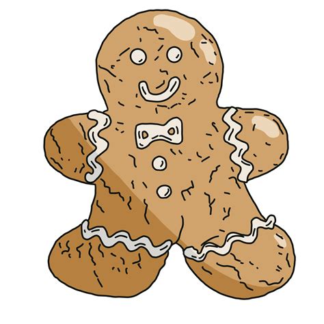 Gingerbread Man Illustration 28174627 Png