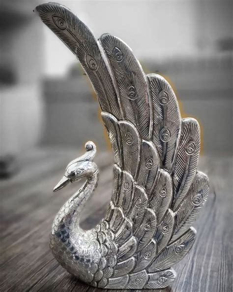 Polished Silver Peacock Statue At Best Price In Udaipur By Shree Aashapura Silver Art Id