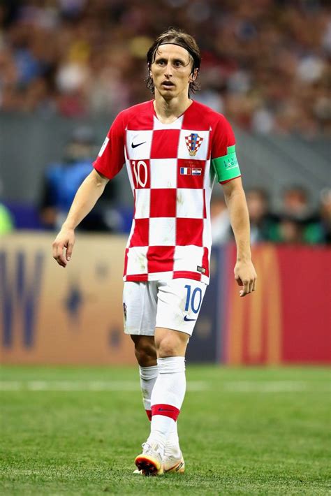 MOSCOW RUSSIA JULY 15 Luka Modric Of Croatia Looks On During The