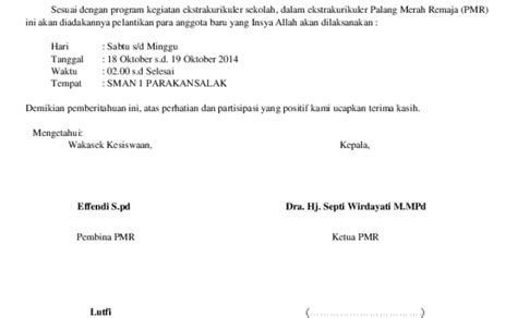 Contoh Surat Permohonan Izin Kegiatan Ekstrakurikuler Otosection