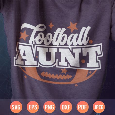 Football Aunt Svg Football Png T Football Auntie Svg Etsy