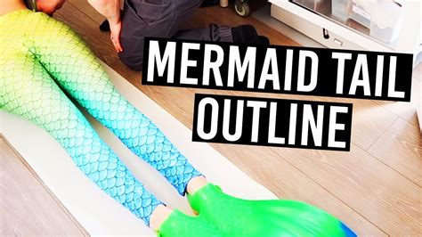 How To Make A Mermaid Tail Outline • Shop Vancouver Mermaid Youtube