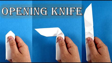 How To Make A Folding Knife Out Of Paper YouTube