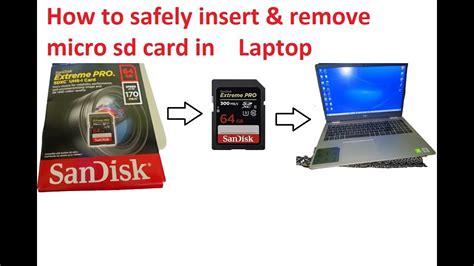 How To Safely Insert And Remove Micro Sd Card In Laptop Youtube