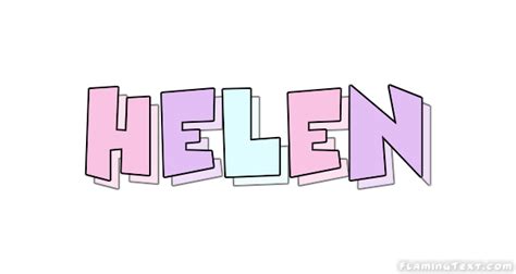 Helen Logo Free Name Design Tool From Flaming Text