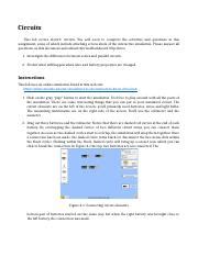 Lab M Docx Circuits This Lab Covers Electric Circuits You Will