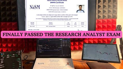 I Pass The Research Analyst Exam By Sebi YouTube