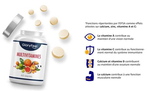 Multivitamines et Minéraux 450 Comprimés 15 Mois Avec Zinc