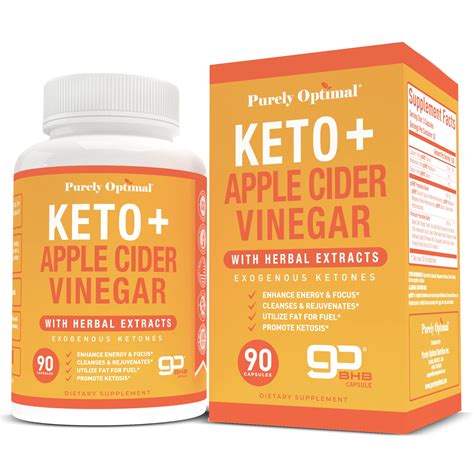 Amazon Purely Optimal Keto ACV Capsules With BHB Supports