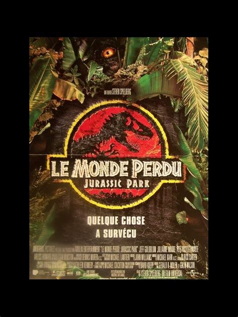 Affiche Du Film Monde Perdu Le Jurassic Park The Lost World