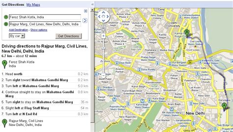 Google India Adds Driving & Walking Directions To Maps - MEDIANAMA