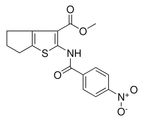 ME 2 4 NITROBENZOYL AMINO 5 6 DIHYDRO 4H CYCLOPENTA B THIOPHENE 3