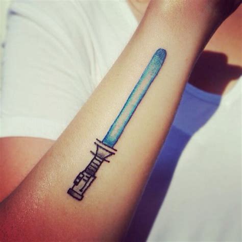 Star Wars Light Saber Tattoo Made By Gab Buisson Lightsaber Tattoo