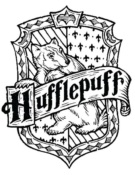 Harry Potter House Coloring Pages At Getdrawings Free Download