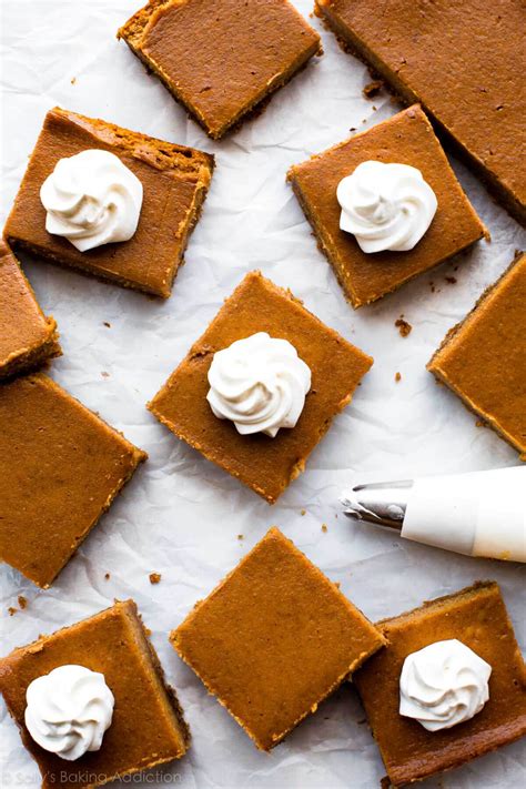 Easy Pumpkin Pie Bars Recipe Video Sallys Baking Addiction