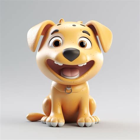 Premium Ai Image Cute Funny Cartoon Dog With Funny Expression Cartoon