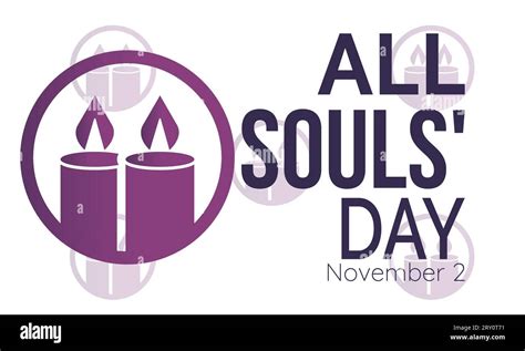 All Souls Day Remembrance And Reflection Vector Template For