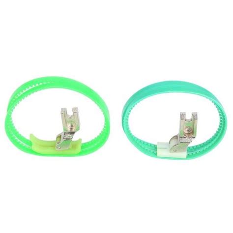 Pied De Biche Double Rouleau Hurrise Pour Machine Coudre Blanc