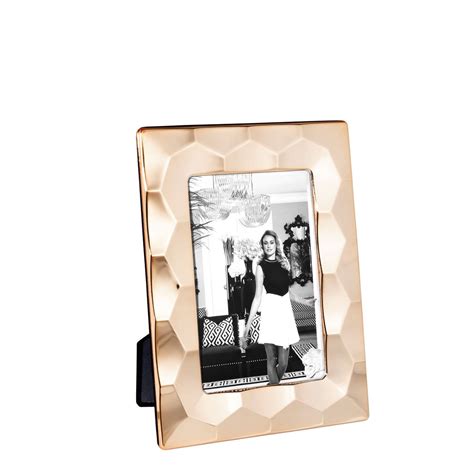 This Stunning Picture Frame With Rose Gold Finish And Clear Glass Is