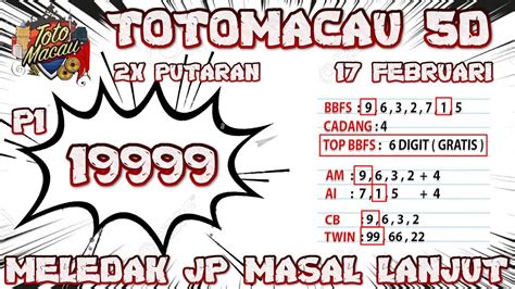 Prediksi Toto Macau D Hari Ini Februari Bocoran Toto Macau