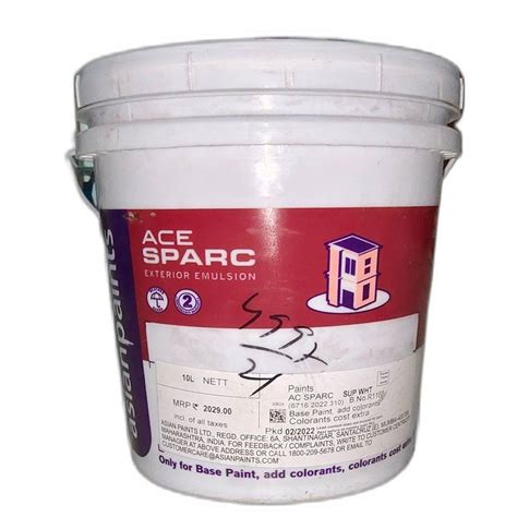 Asian Paints ACE Sparc Exterior Emulsion Paint 20 Ltr At Rs 2510 Litre