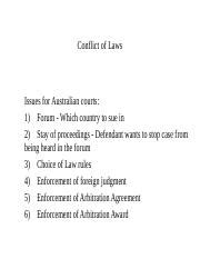 Understanding Conflict Of Laws In Australian Courts Course Hero