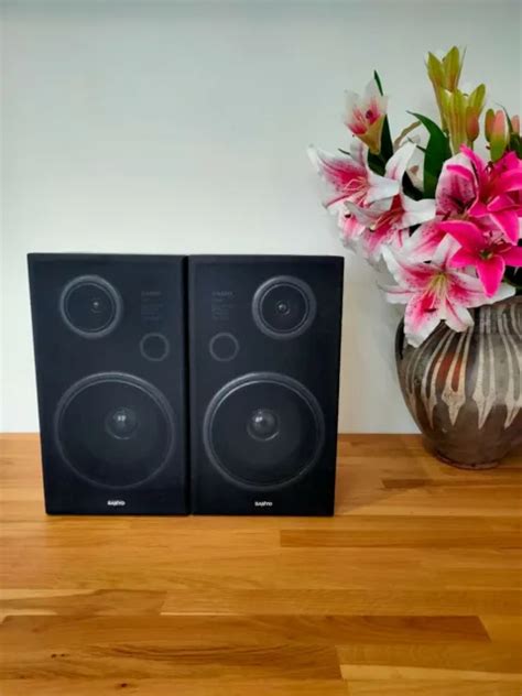 Vintage Retro Sanyo Speaker Model Sx 892 Speakers Black £3000