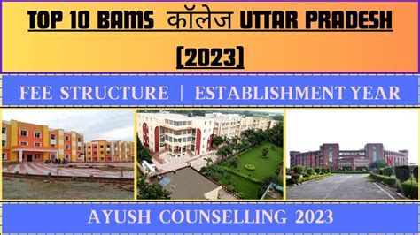 Top 5 Bams Colleges In Uttar Pradesh Top 5 Choice Leading BAMS