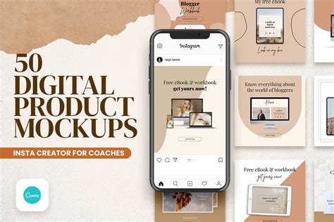 Digital Product Canva Templates Product Mockups ~ Creative Market