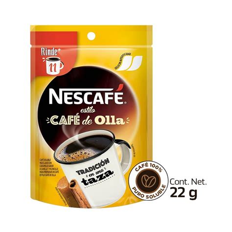 Café Soluble Nescafé De Olla 22 G Walmart