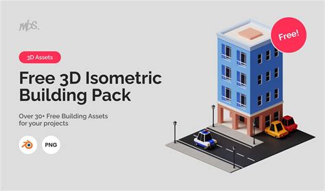 Free 3d Isometric Building Pack Graphic For Free