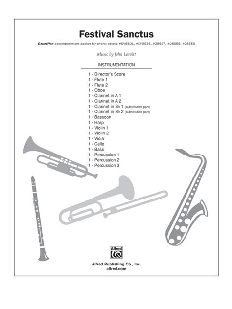 Festival Sanctus Choral Octavo Soundpax John Leavitt Sheet Music