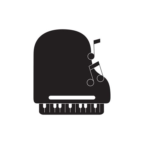 Piano Instrument Notes Musical Melody Sound Music Silhouette Style Icon