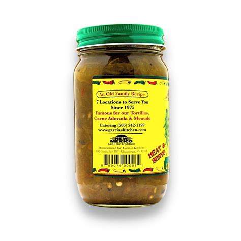 Garcia S Restaurant Green Chile Sauce Statewide Products