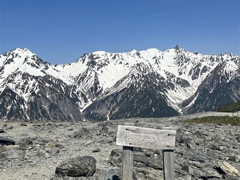 残雪の蝶ヶ岳🏔️上高地から Minaさんの常念岳・大天井岳・燕岳の活動データ Yamap ヤマップ