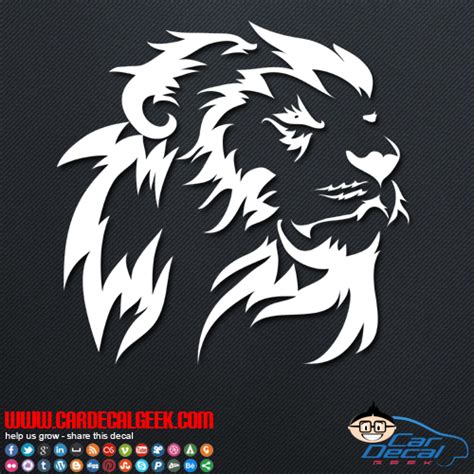 Beautiful Lion Car Window Decal Sticker Graphic